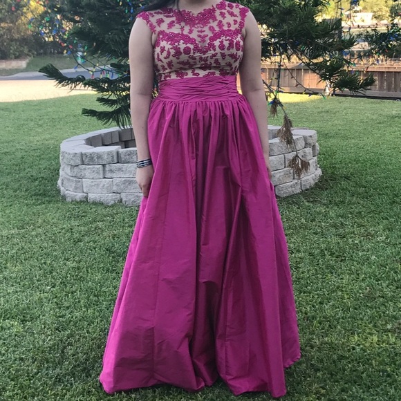 Jovani women’s size 10 , pink and gold prom / event dress - Picture 4 of 9